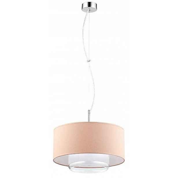 Závěsná lampa Aveo Hnědá Transparentní Stínidlo Skleněné 1xE27 35 cm x