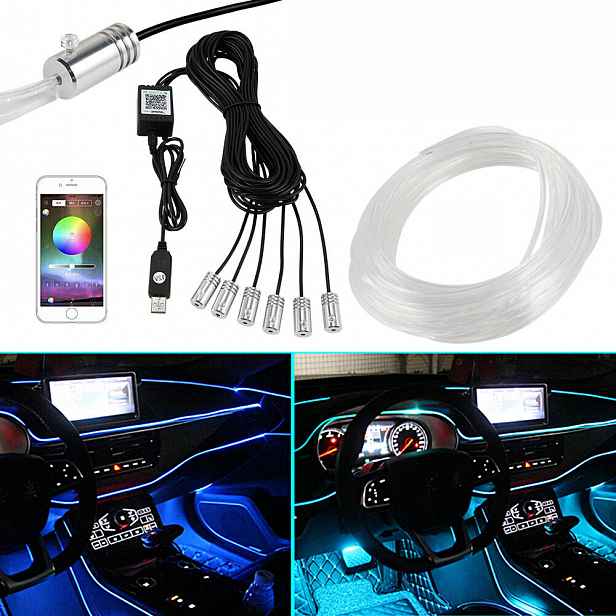 Led Pásek 8M Neon 5050 Rgb Aplikace Dálkový Ovladač Pásek Barevný