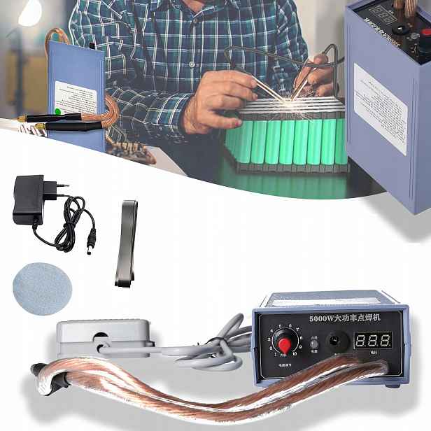 Výkonný Bodový Svařovací Stroj O Výkonu 5000 W S Nožním Pedálem Pro Bateriové Články