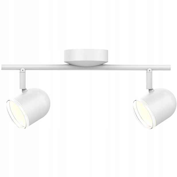 Led stropní nástěnná lampa bílá 2 reflektory moderní teplá barva Polux