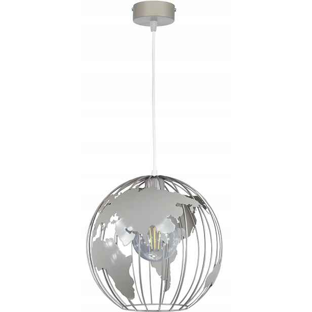 Stropní svítidlo Globus závěsná lustrová stropní lampa šedá loft lustry