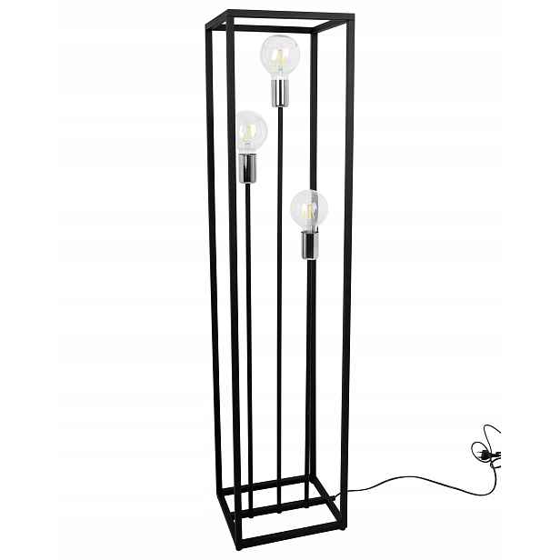 Stojací Lampa Kovová, Černá, 130 CM