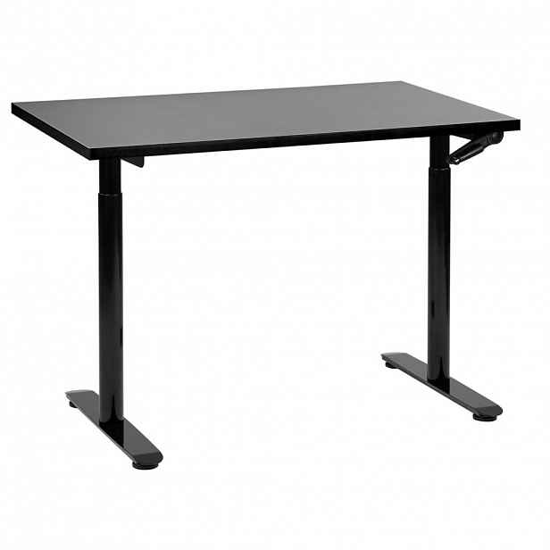 Beliani PSACÍ STŮL černý 120/72 cm manuální výškově nastavitelný Destin IV