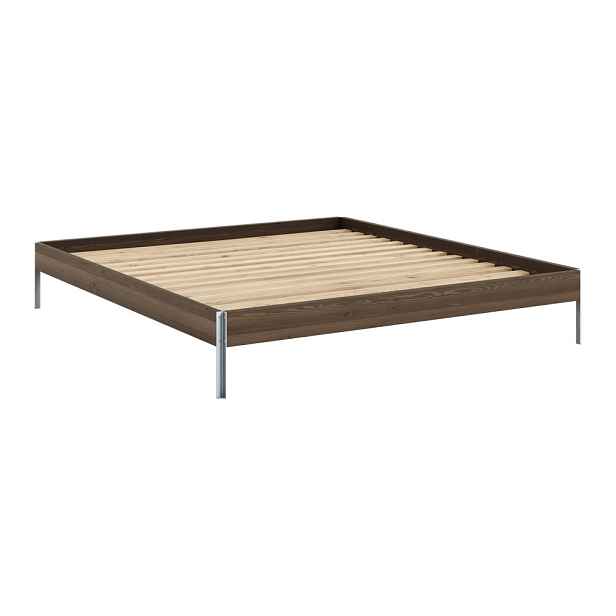 Hnědá dvoulůžková postel z borovicového dřeva s roštem 180x200 cm Core – Karup Design