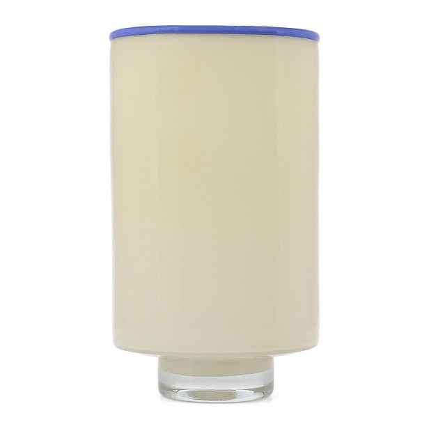 Krémová skleněná váza (výška 26 cm) Milo – ONA