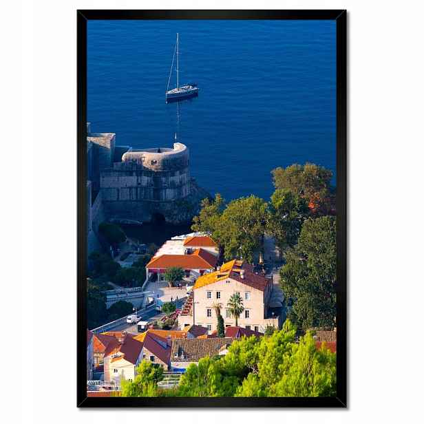 Plakáty v rámu 40x60 Pohled z letu na Dubrovník