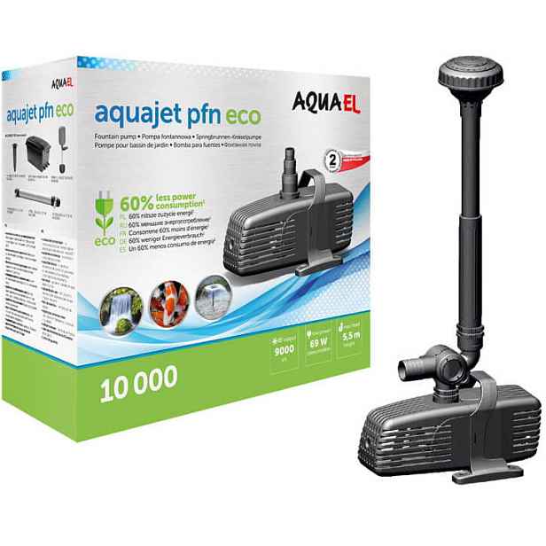 Aquael PFN-10000 Eco Fontánová Pumpa Do Jezírka 9000 L/h 69 W