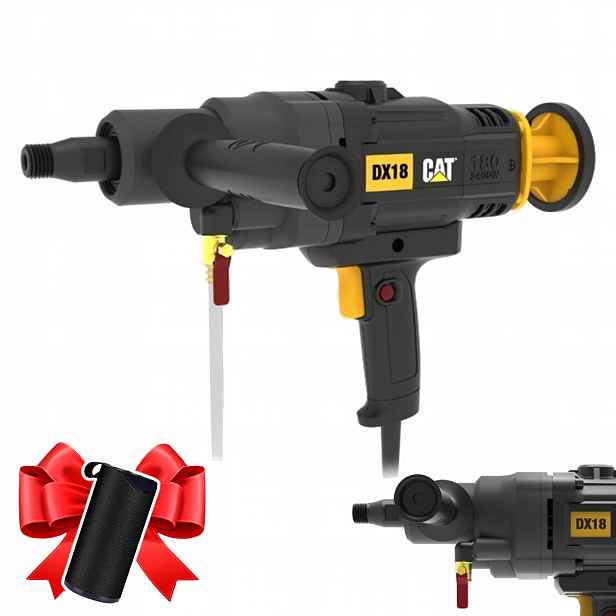 Diamantová Vrtačka 180 MM Cihla 102 MM Beton 1400 Ot/min 2400 W Cat DX18