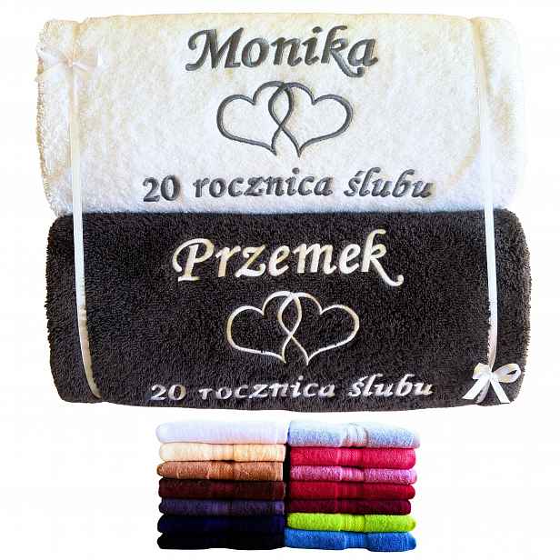 Ručníky K 20. Výročí Svatby Dárek K Výročí Pro Rodiče Známých Párů