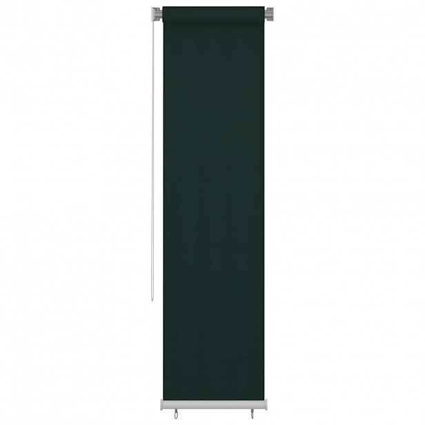 vidaXL Venkovní roleta 65 (Š) x 230 (V) cm tmavě zelená HDPE
