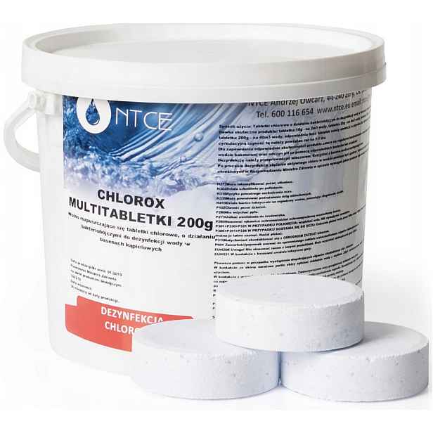15 X Chlor Velké Multifunkční Tablety Chemie Bazén Jacuzzi Ntce 200g 3kg
