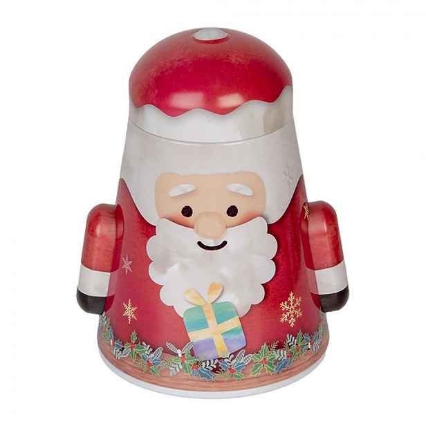 Červená plechová dóza Santa Claus - 12*10*15 cm Clayre & Eef
