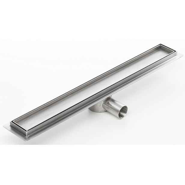 Kesmet Lineární Odtok 80 cm pro zabudování sifonu Ocel