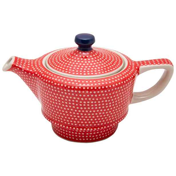 Konvice na čaj 300 ml Umělecká keramika Bolesławiec U9971 Dots