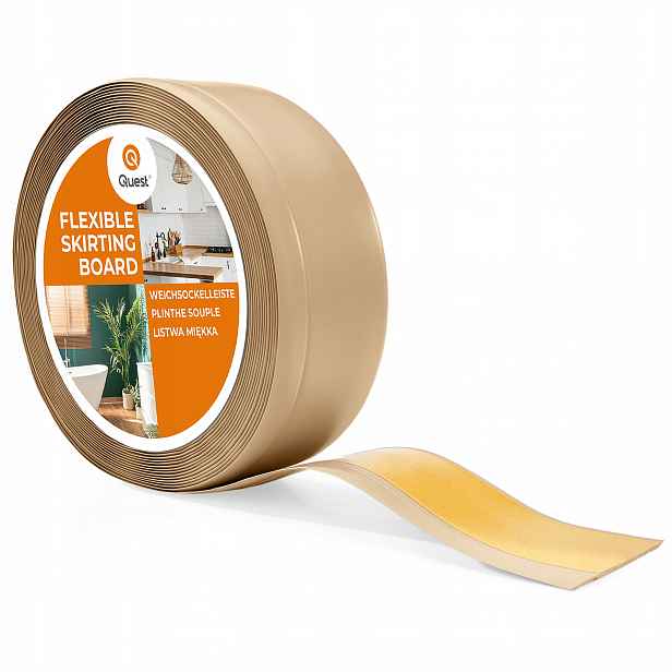 Podlahová lišta samolepicí Pvc 70x20mm, písková-kašmír, 25m