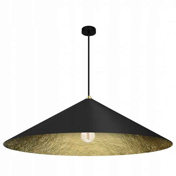 Závěsná lampa Milagro Fuji MLP0647 Ø90 cm 1xE27 černá zlatá