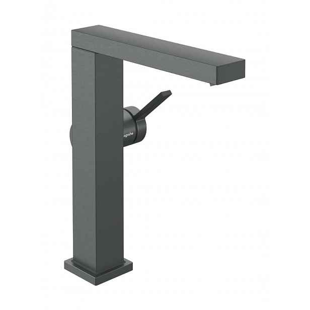 Hansgrohe Tecturis E - Umyvadlová baterie s výpustí Push-Open, CoolStart, EcoSmart+, kartáčovaný černý chrom 73060340
