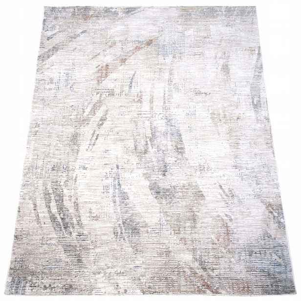 Koberec 80X150 CM Do Obývacího Pokoje Abstraktní Béžová Barva S Třásněmi