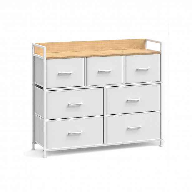 Komoda se zásuvkovými boxy FLEXIRO 98x85 cm, dub/bílá
