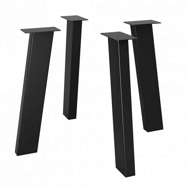 Metalo Pro KOVOVÉ NOHY KE STOLU Melmak Extreme sada 4 ks černá 72 cm