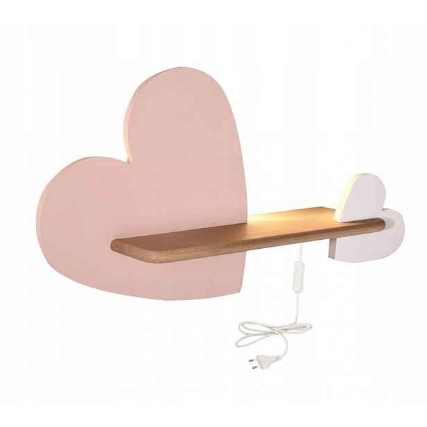 Nástěnná Led policová lampa 5W Heart Kids 21-84552 Candellux