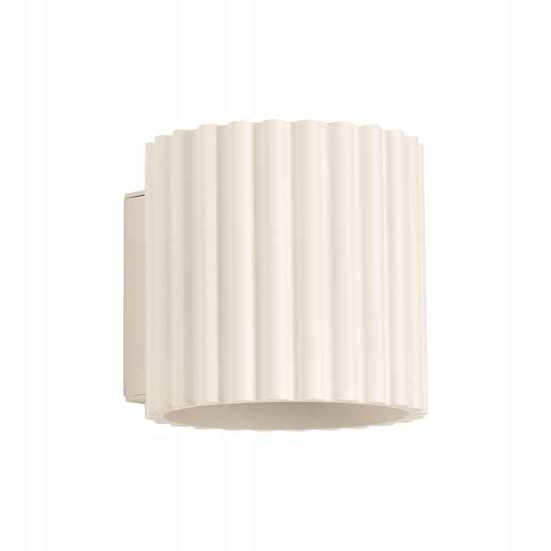 Sollux Lighting Nástěnné svítidlo béžová rýhovaná trubka nahoru a dolů G9 10W Aura