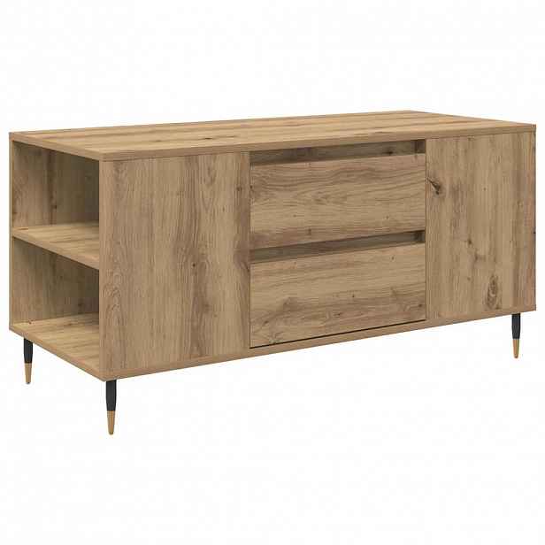 vidaXL Konferenční stolek Artisanový dub 102 x 44,5 x 50 cm