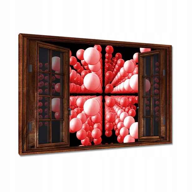 Obrazy 120x80 Červené kuličky Matrix