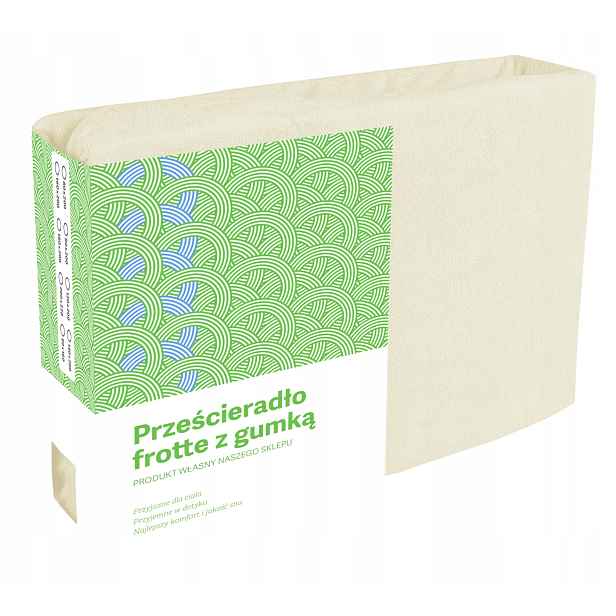 Froté Prostěradlo S Gumičkou 200X220 Krémové Ecru Silné Husté
