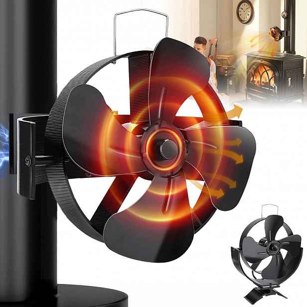 Krbový Ventilátor S Magnetickým 4 Lopatkami Ventilátoru Z Hliníkové Slitiny