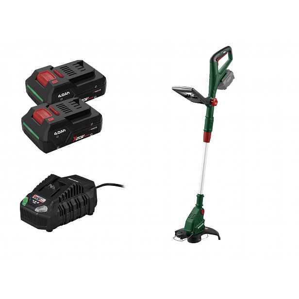 Parkside® Aku strunová sekačka Prta 20-Li D3, 2x Smart 4 Ah