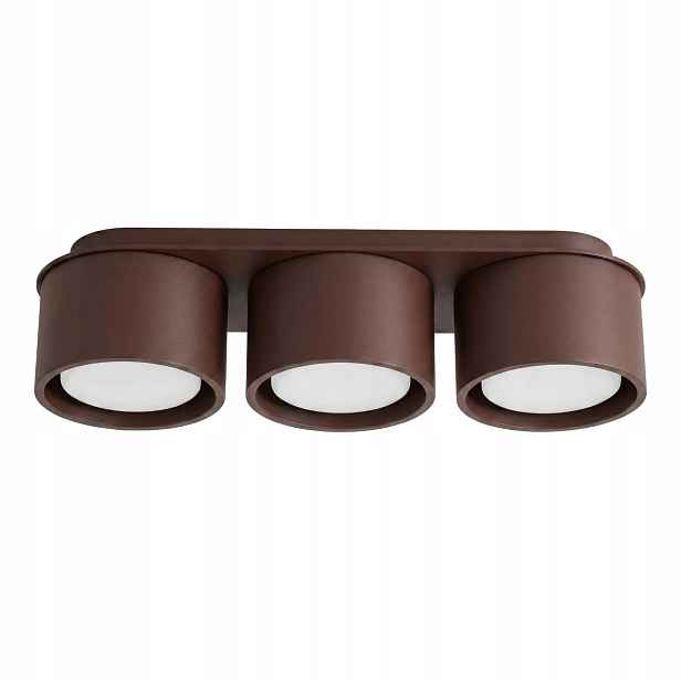 Stropní Svítidlo Modo 3 hnědý Gx53 Lampa Spot Lišta se 3 trubkami široká Sollux Pl