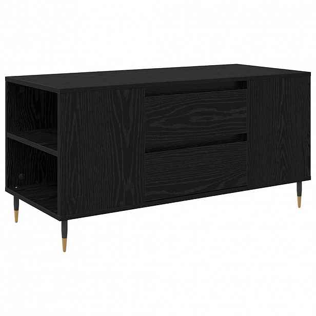 vidaXL Konferenční stolek Černý dub 102 x 44,5 x 50 cm