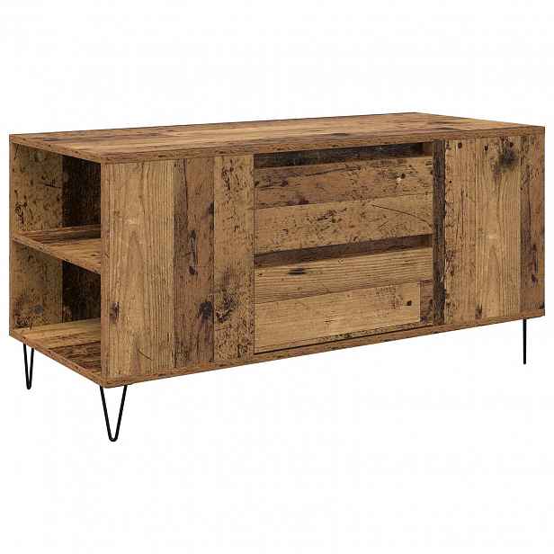 vidaXL Konferenční stolek Staré dřevo 102 x 44,5 x 50 cm
