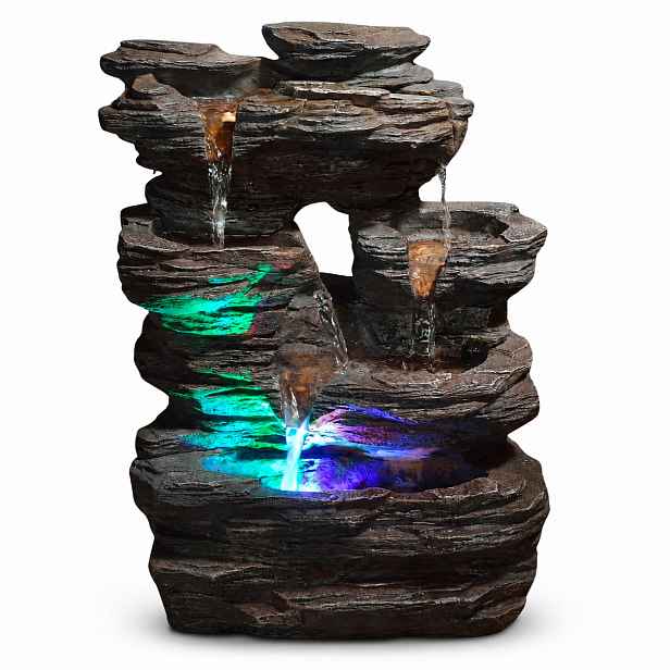 Fontána Domácí Kaskáda Zen Light Pietra Led 25 X 17 X 35 CM