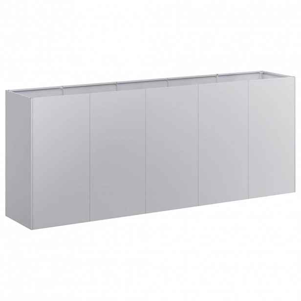 vidaXL Truhlík 200x40x80 cm pozinkovaná ocel