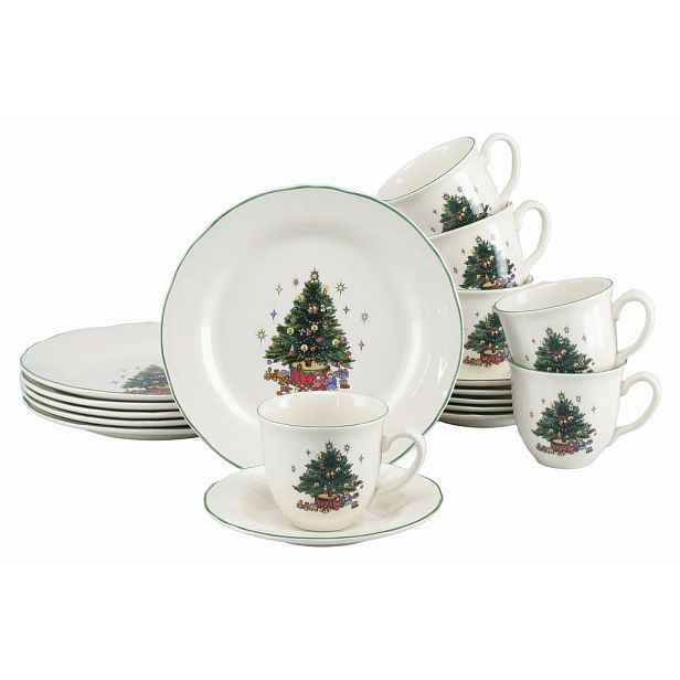 Creatable KÁVOVÁ SOUPRAVA Tannenbaum bunt 18dílné