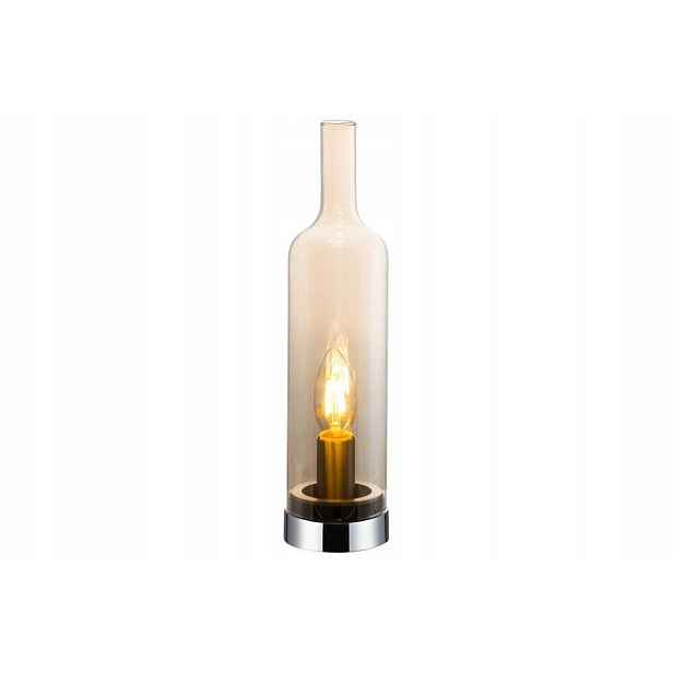 Dekorativní stolní lampa ve tvaru bulety jantarová 33 cm Reality