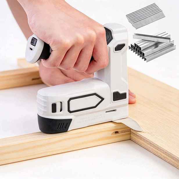 Elektrická sešívačka 2v1 850 sponek 50/min 2000mah Usb-c Bílá