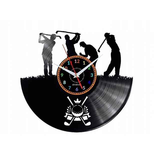 Golf Dárek Originální dekorace do domu Hodiny z vinylové desky
