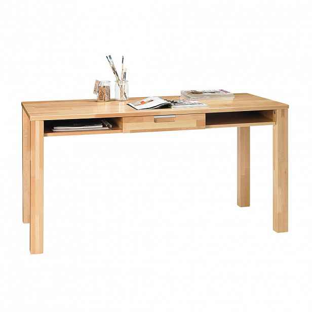 Linea Natura PSACÍ STŮL, jádrový buk, 150/77/76 cm - Psací stoly - 001507005001