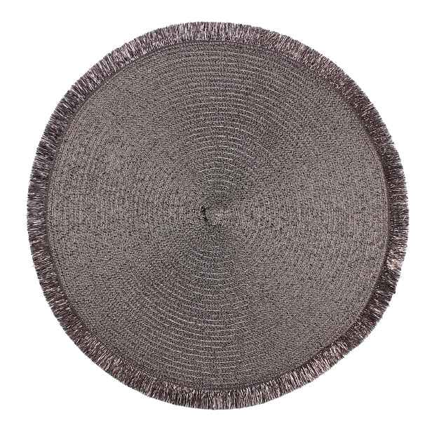 Prostírání kulaté PERU šedá Ø 38 cm Mybesthome