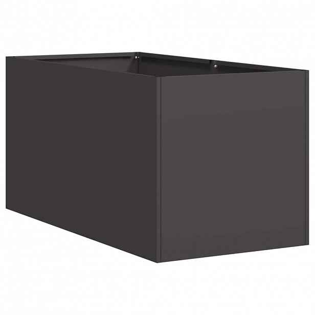 vidaXL Truhlík černý 40x80x40 cm ocel válcovaná za studena
