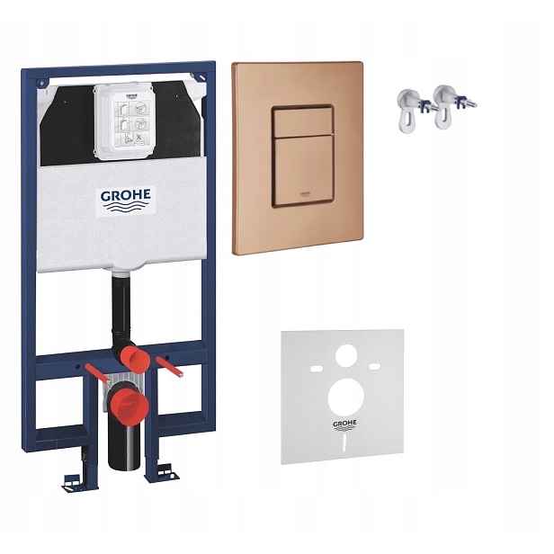 Kompletní podomítkový Wc set 5v1 – stojan Grohe Slim tlačítko