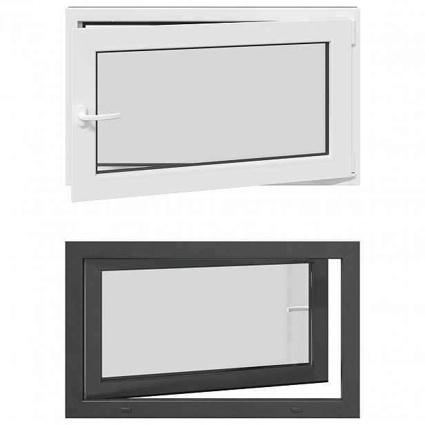 vidaXL Barva vnitřku okna do sklepa bílá RISOR 100 x 50 cm
