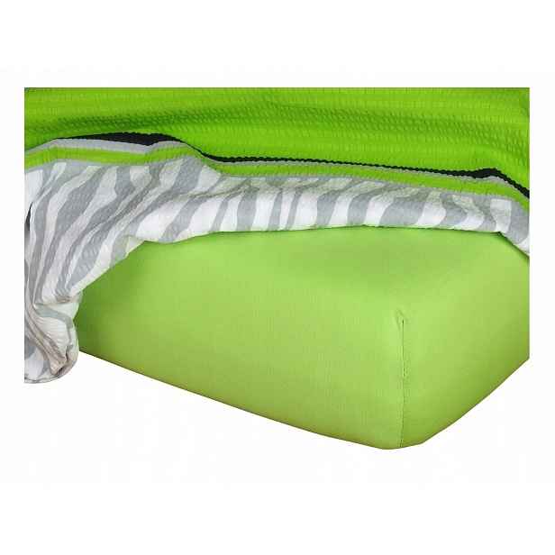 Jersey prostěradlo kiwi 90x200x25