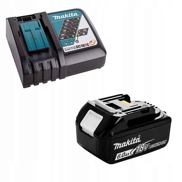 Sada akumulátor 6Ah BL1860B nabíječka DC18RC Makita DC18RC+BL1860B