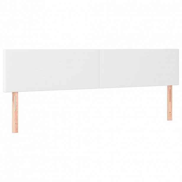 vidaXL Čela postele bílá 160x5x78/88 cm umělá kůže