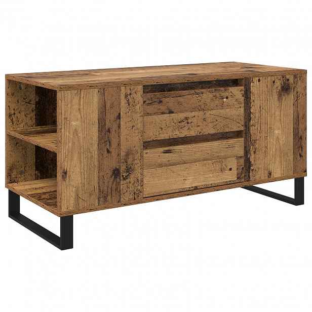 vidaXL Konferenční stolek Staré dřevo 102 x 44,5 x 50 cm