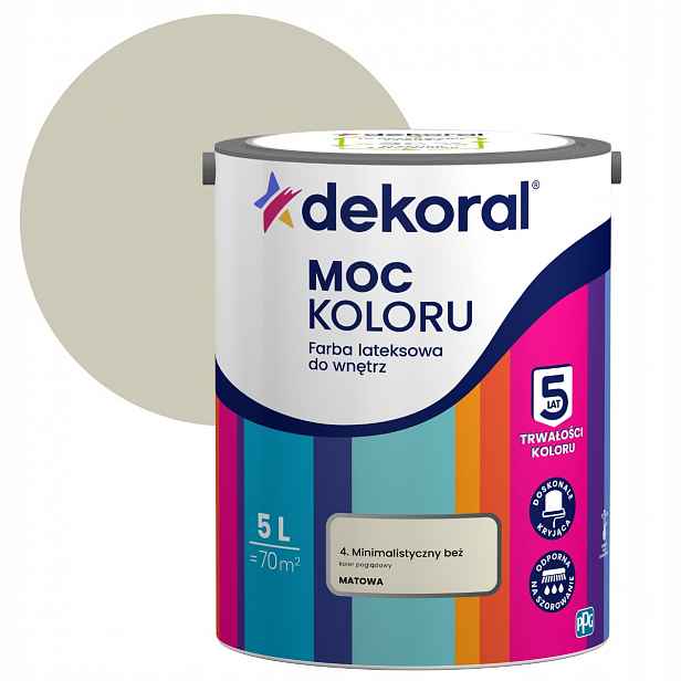 Dekoral Síla barvy Barva 5L Minimalistický béžový